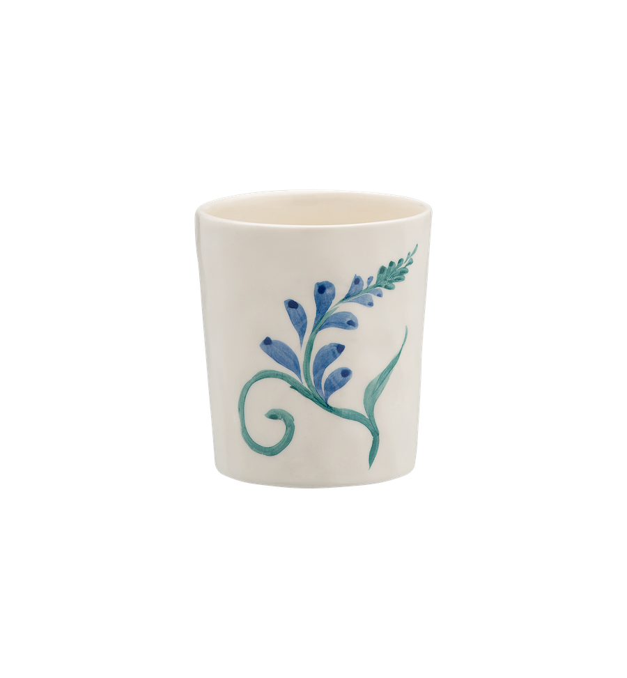 Tasse À Latte Indigo Flora