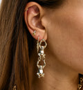 Pendientes De Botón Monkey Loop