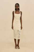 Vestido Nissa - Blanco roto