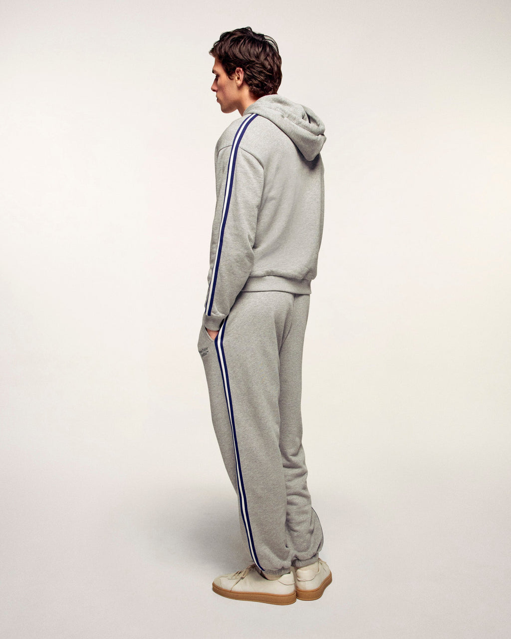 Wide Joggers With Bands And Embroidery