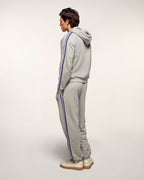 Wide Joggers With Bands And Embroidery