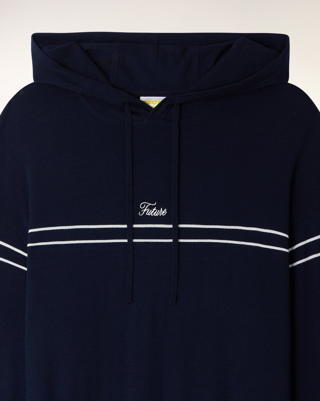 Striped Embroidered Hoodie Sweater