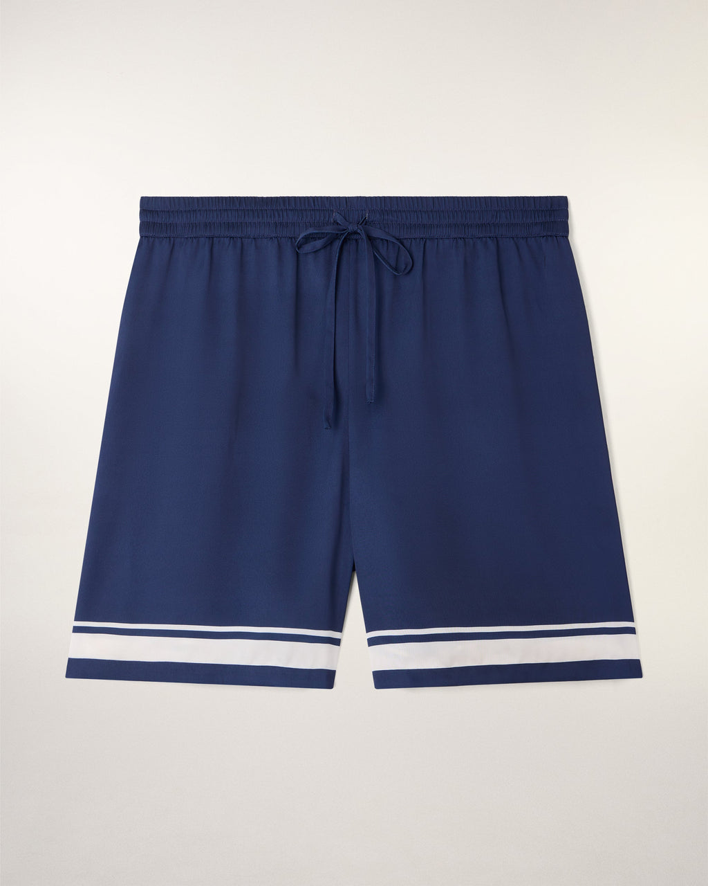 Bowling Style Bermuda Shorts With Embroidery