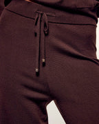Joggers con banda ancha - Chocolate