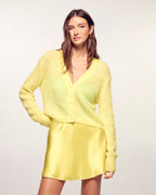 Pull Cardigan En Mohair