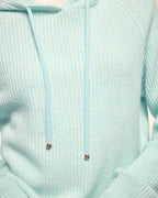Gold Jeweled Cord Hoodie Sweater