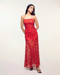Robe Longue à Bretelles Bimatière - Solar Roses