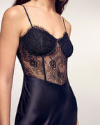 Long Dress Straps Top Lace