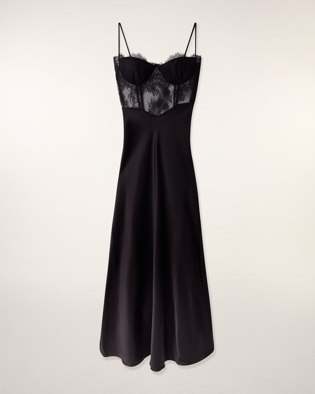 Long Dress Straps Top Lace