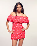 Robe Courte Col Bardot