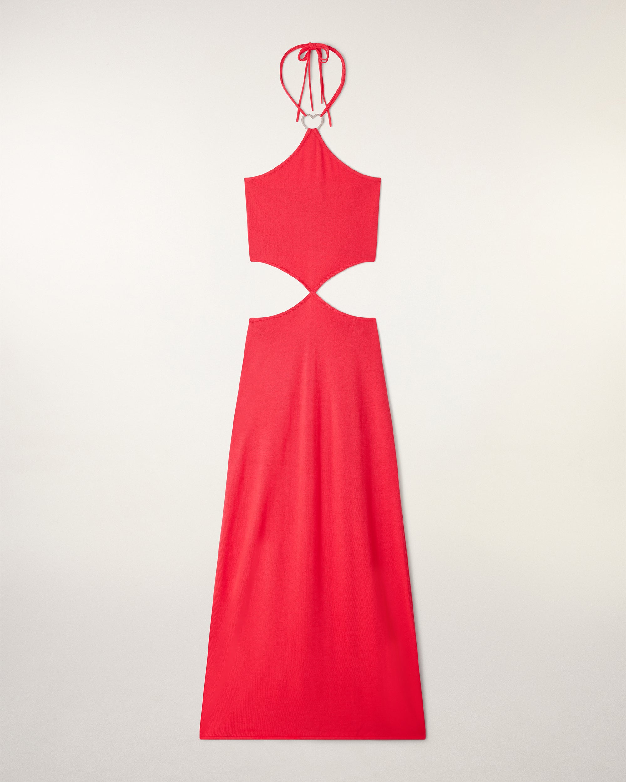 Robe Longue À Découpe Bijou Cœur