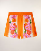 Shorts con estampado de friso