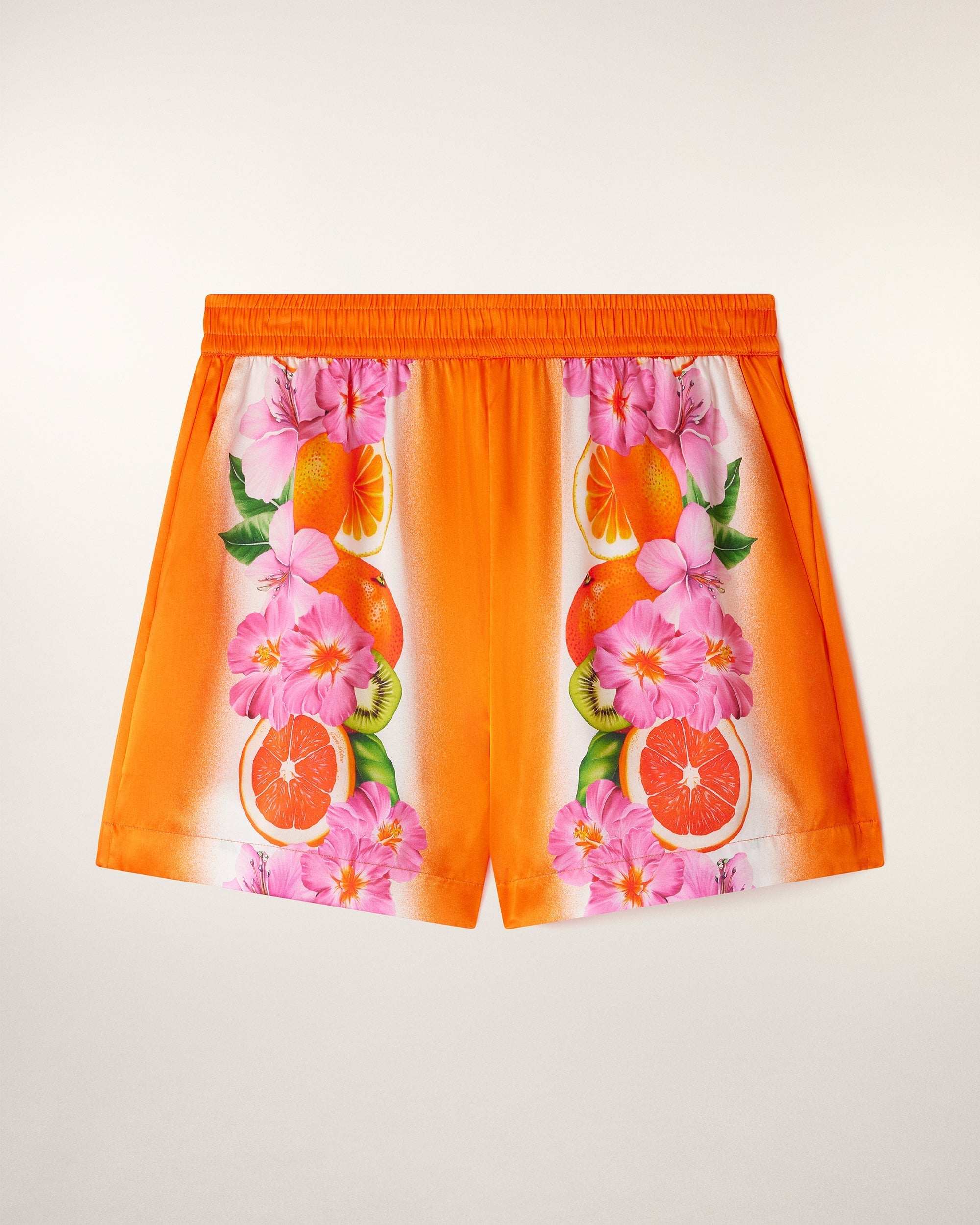 Shorts con estampado de friso