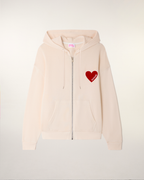 Sudadera con capucha Corazón - Arena