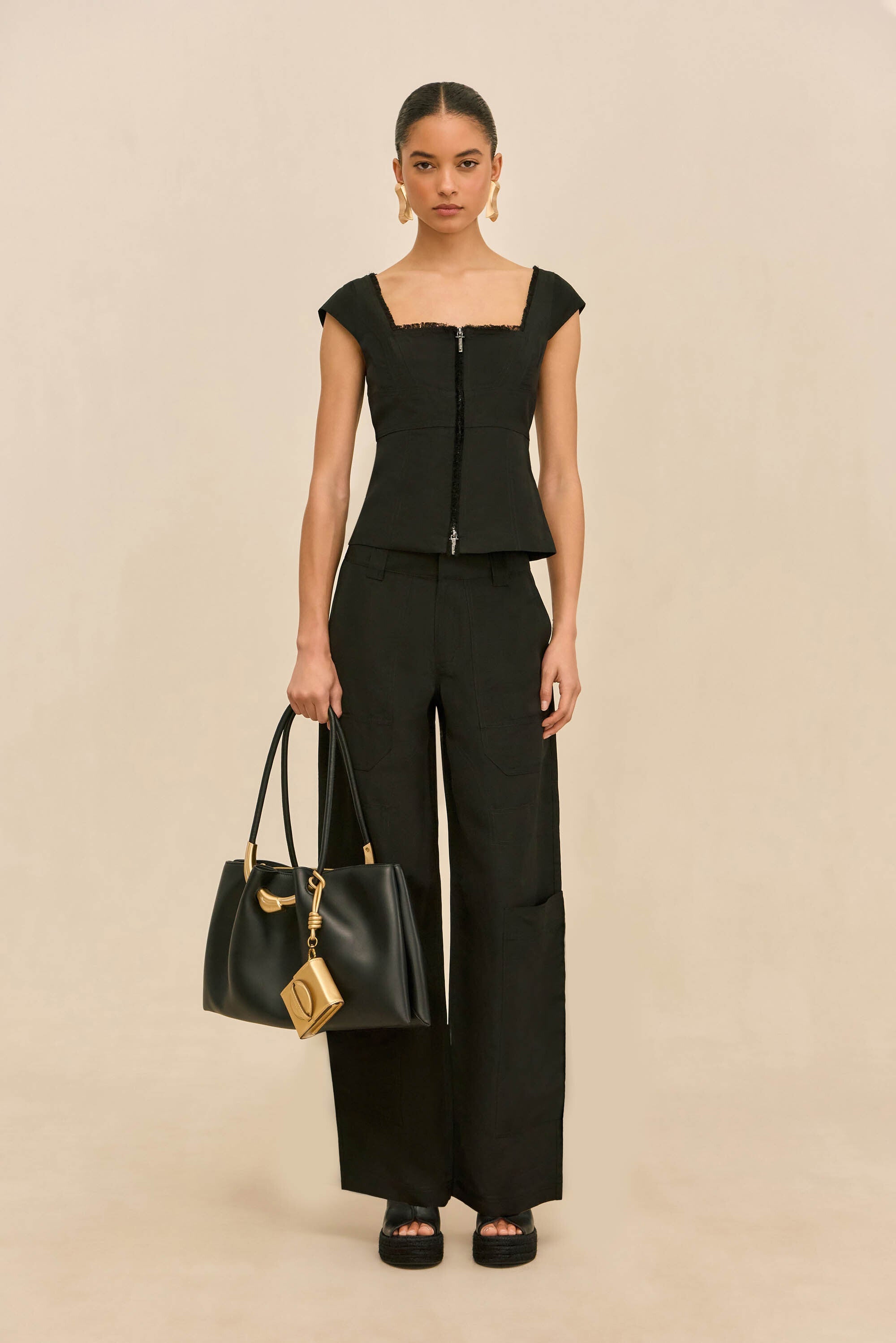 Pantalones Wynn - Negro