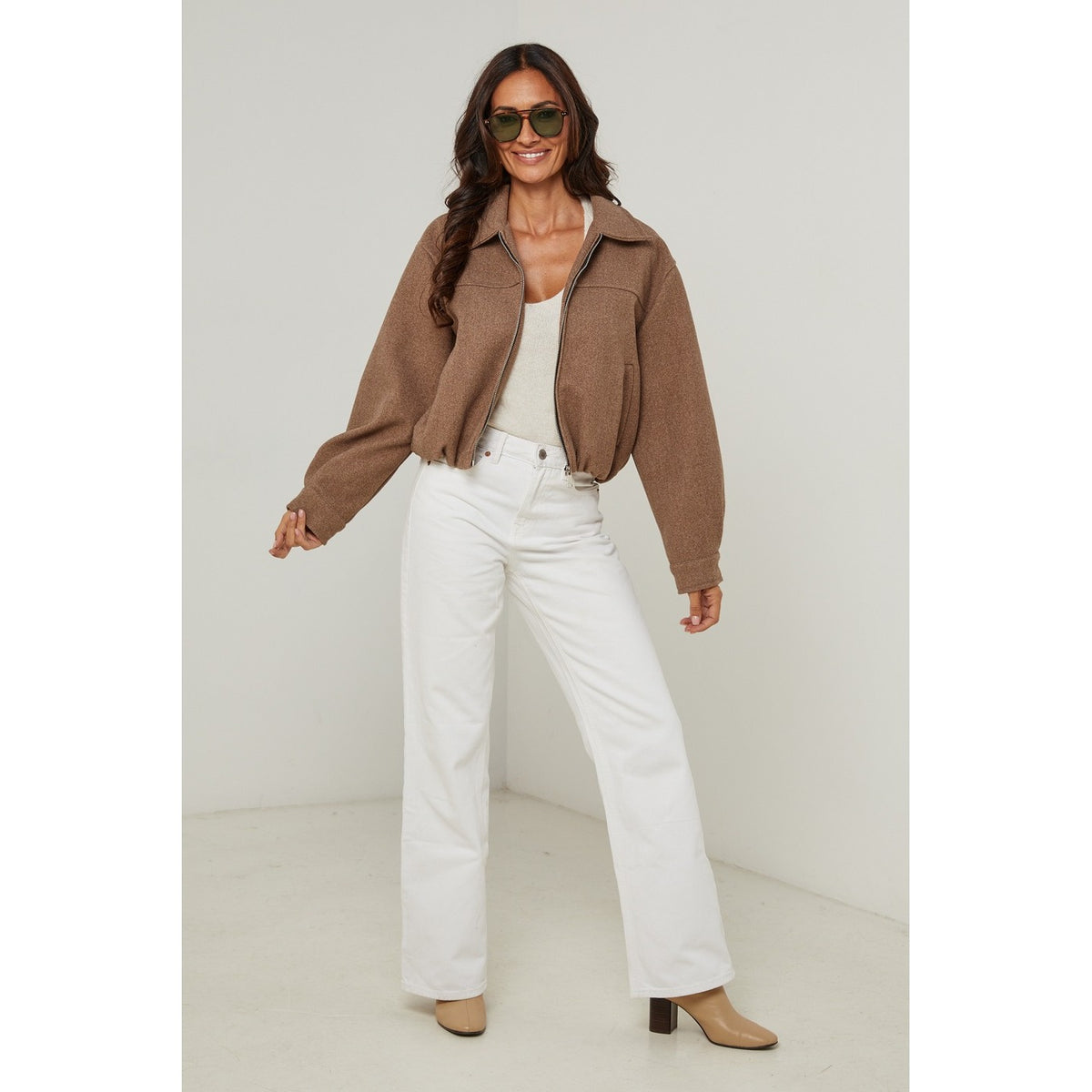 Żakiet - Karmelowy