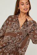 Ensemble Chemise Et Short - Choco