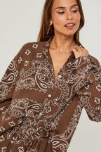 Ensemble Chemise Et Short - Choco