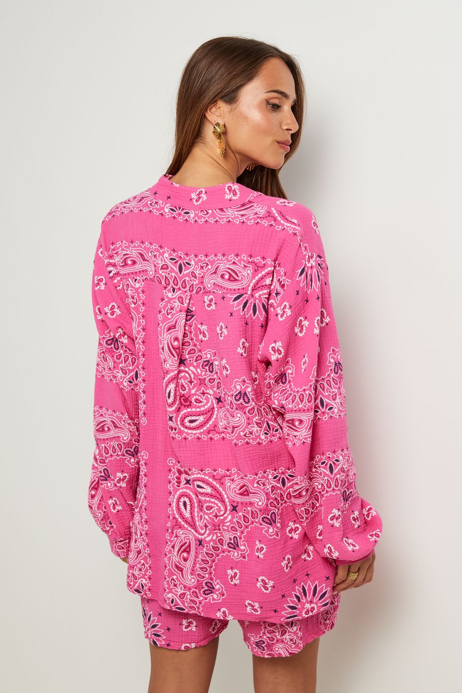 Ensemble Chemise Et Short - Rose