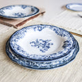Faustine - Sæt med 6 dybe tallerkener - 22 cm - Stentøj