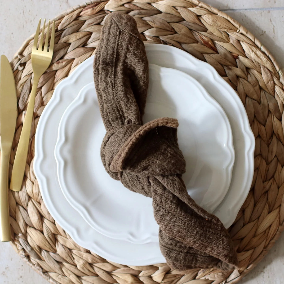Charlotte - Lot De 6 Assiettes À Dessert - 20Cm - Grès - Blanc