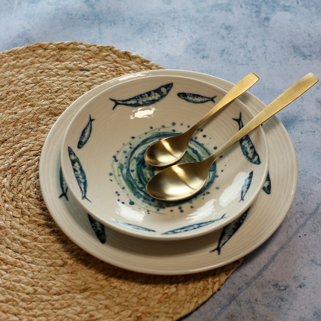 Sardine – Zestaw 6 talerzy głębokich – 21,5 cm – Fajans