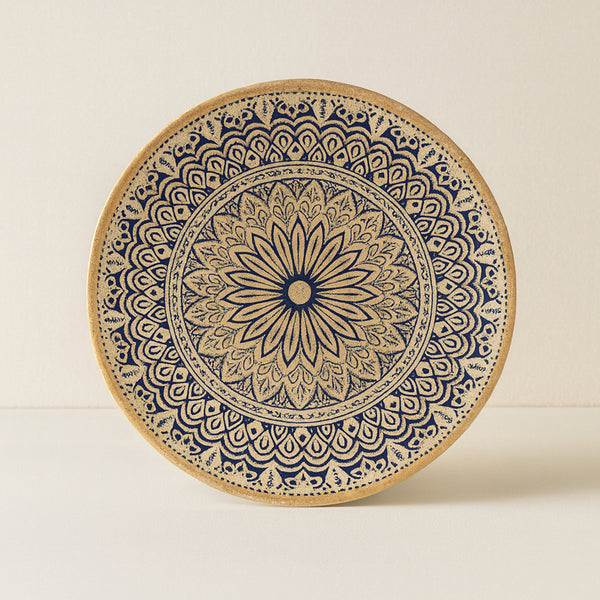 Byzance - Lot De 6 Assiettes Plates - 27Cm - Porcelaine
