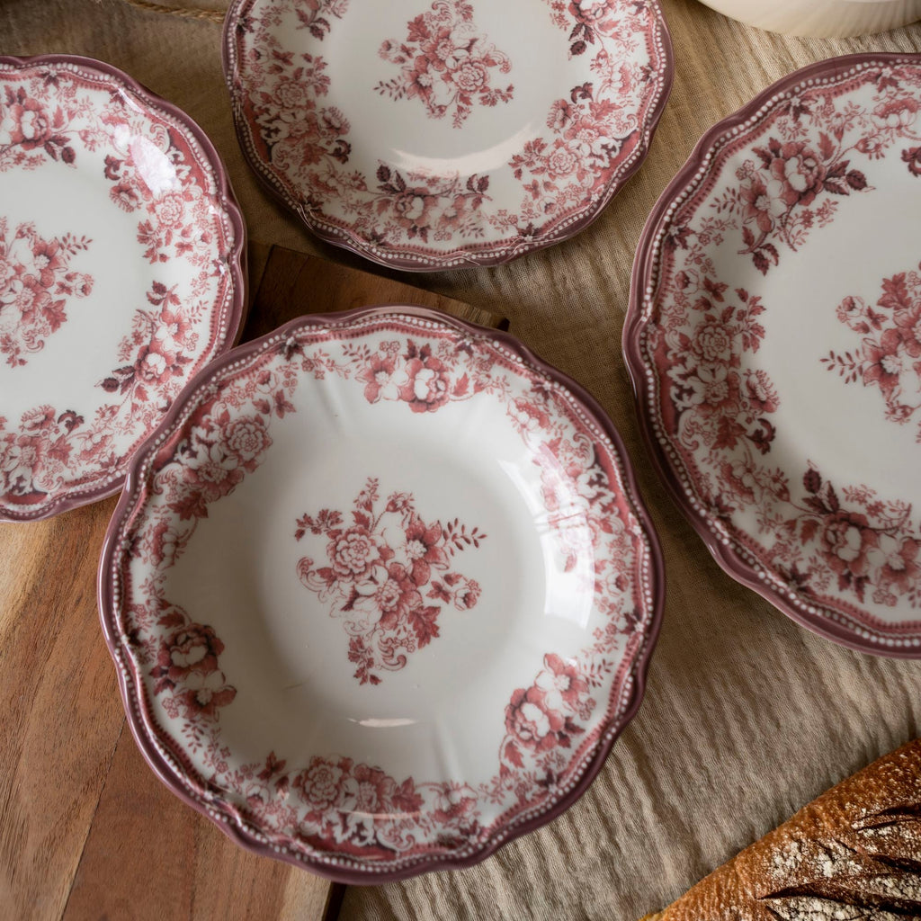 Faustine - Set di 6 piatti fondi - 22 cm - Porcellana