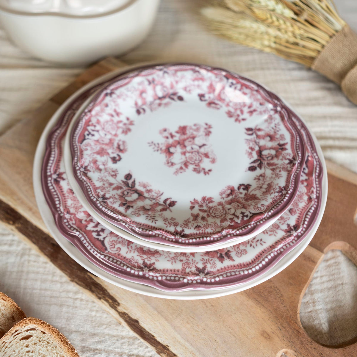 Faustine – Zestaw 6 talerzy deserowych – 20 cm – Porcelana