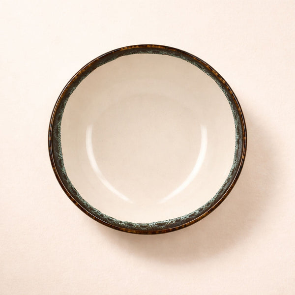 Atome - Sæt med 6 dybe tallerkener - 21 cm - Fajance