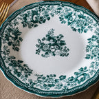 Faustine - Lot De 6 Assiettes Plates - 26Cm - Grès - Vert