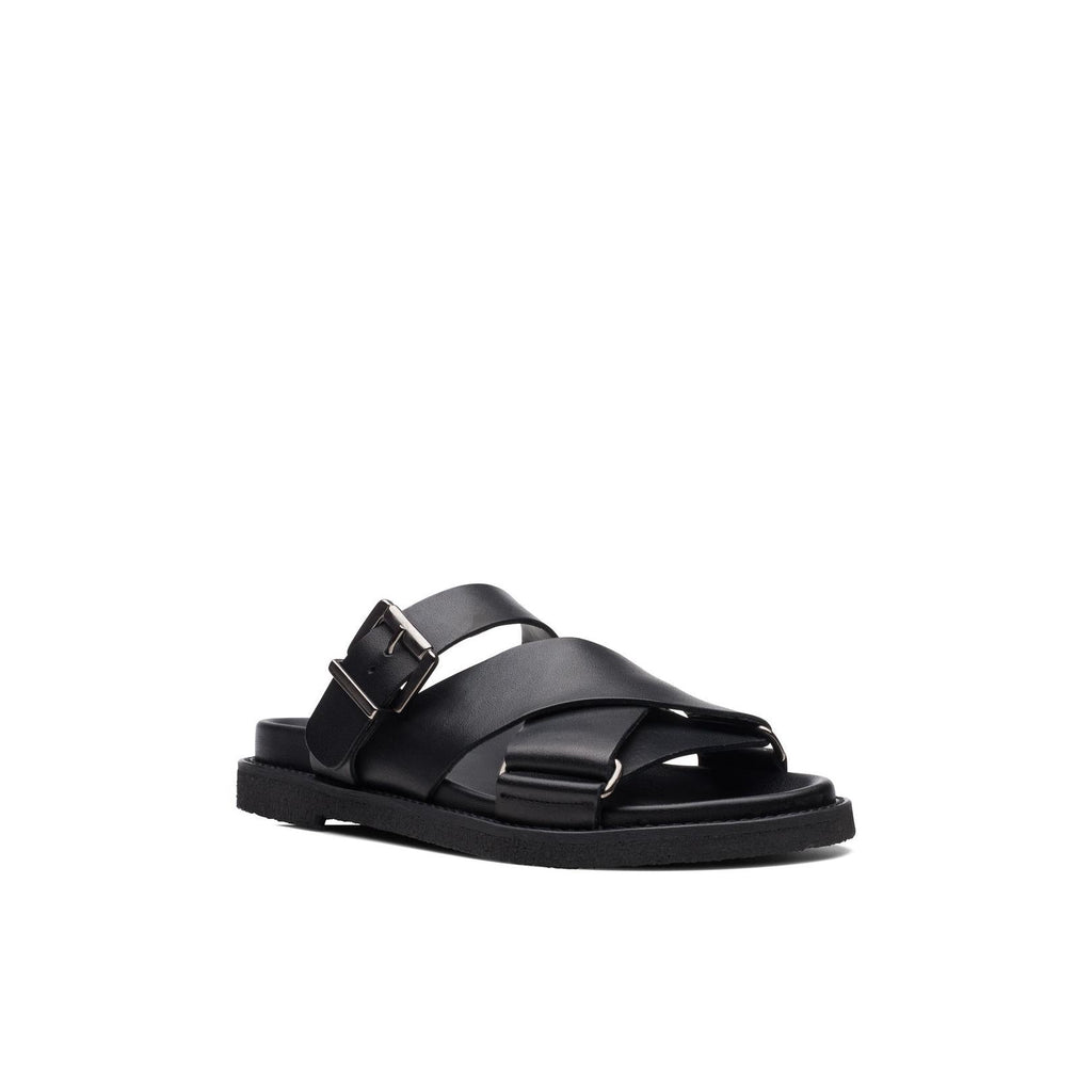Desert Cross - Black Leather - Femme