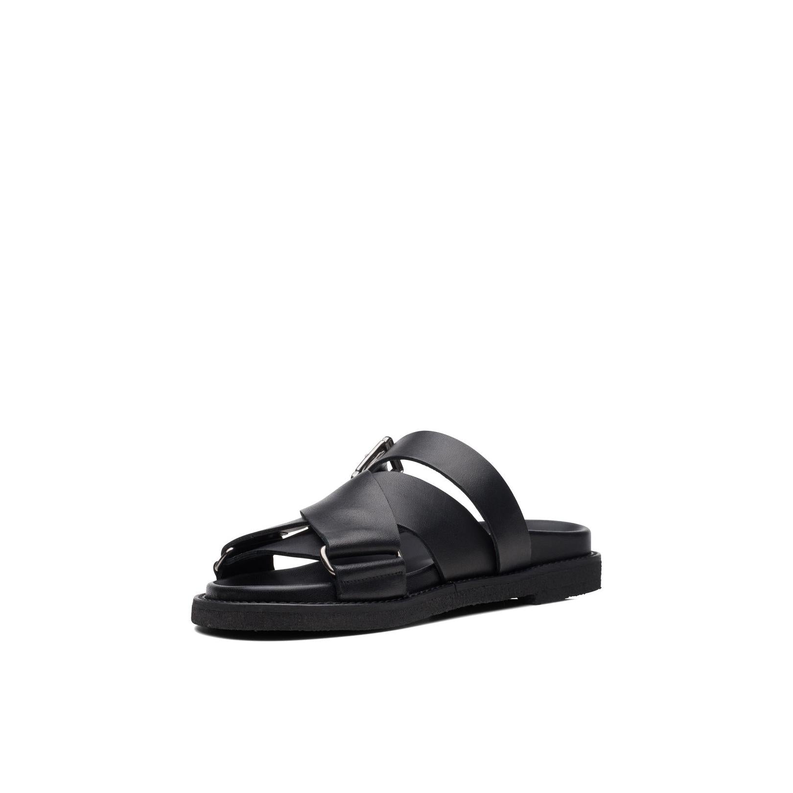 Desert Cross - Black Leather - Femme