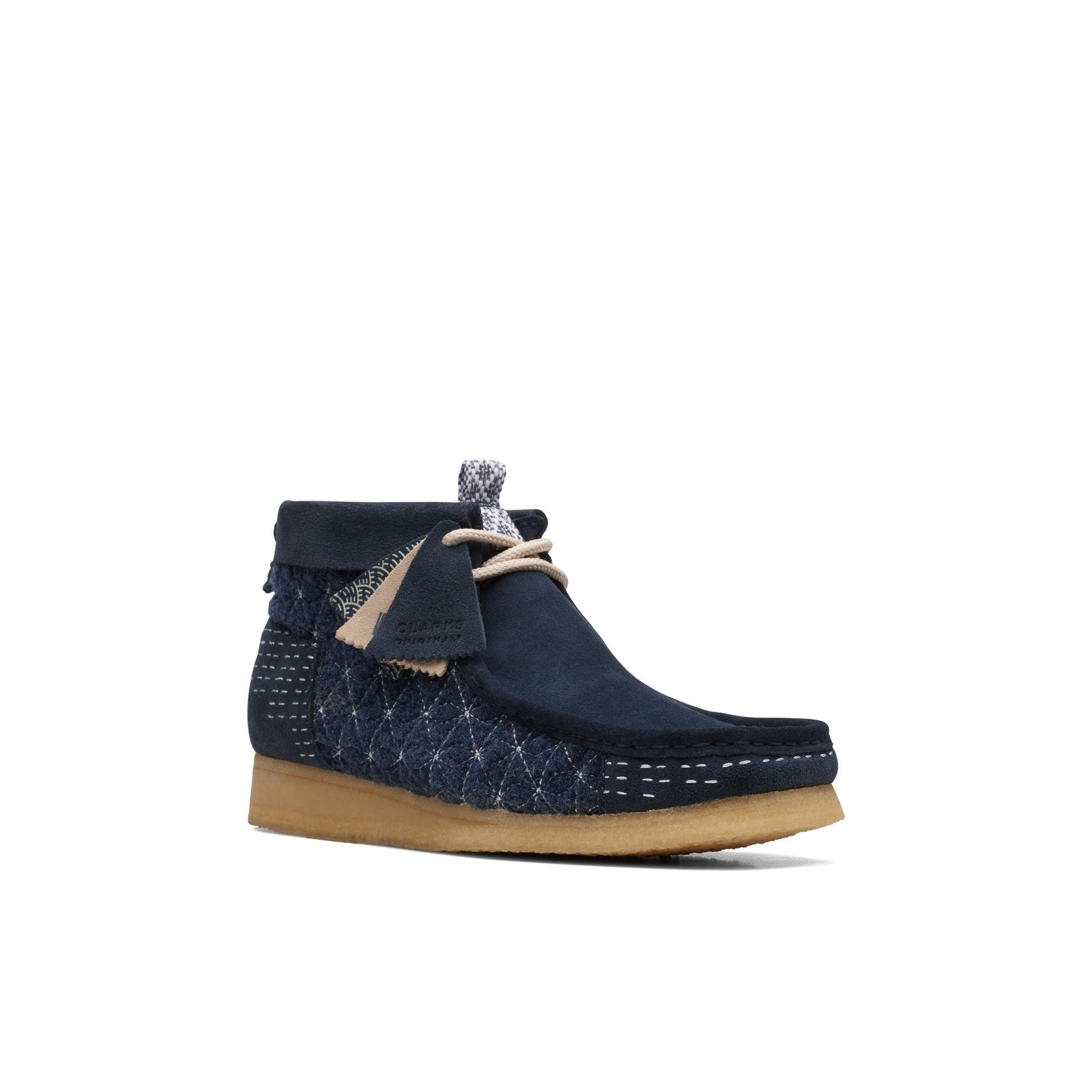 Wallabee Boot - Navy Sashiko - Men's