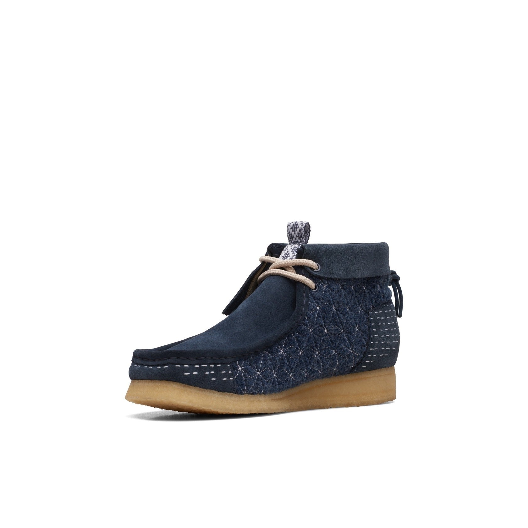 Wallabee Boot - Navy Sashiko - Men's