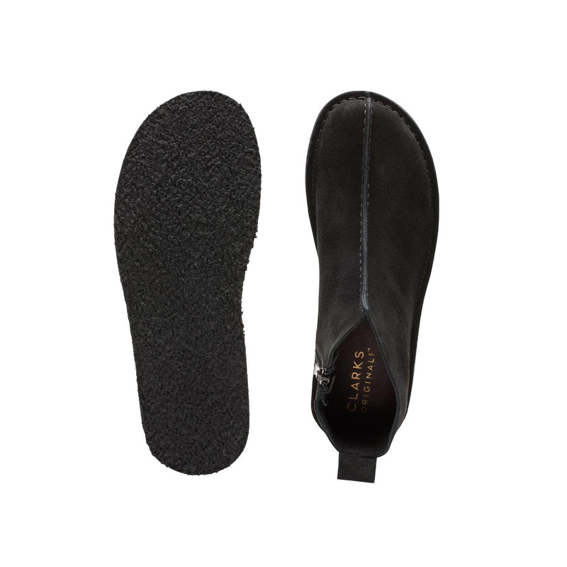 Trek Wedge Boot - Black Suede - Femme