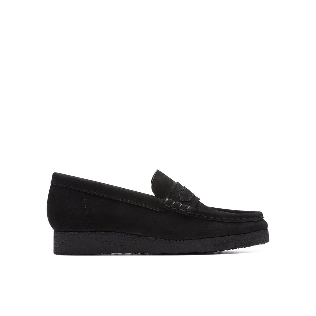 Wallabee Loafer - Black Suede - Mujer