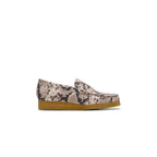 Mocasín Wallabee - Piel de serpiente gris - Mujer