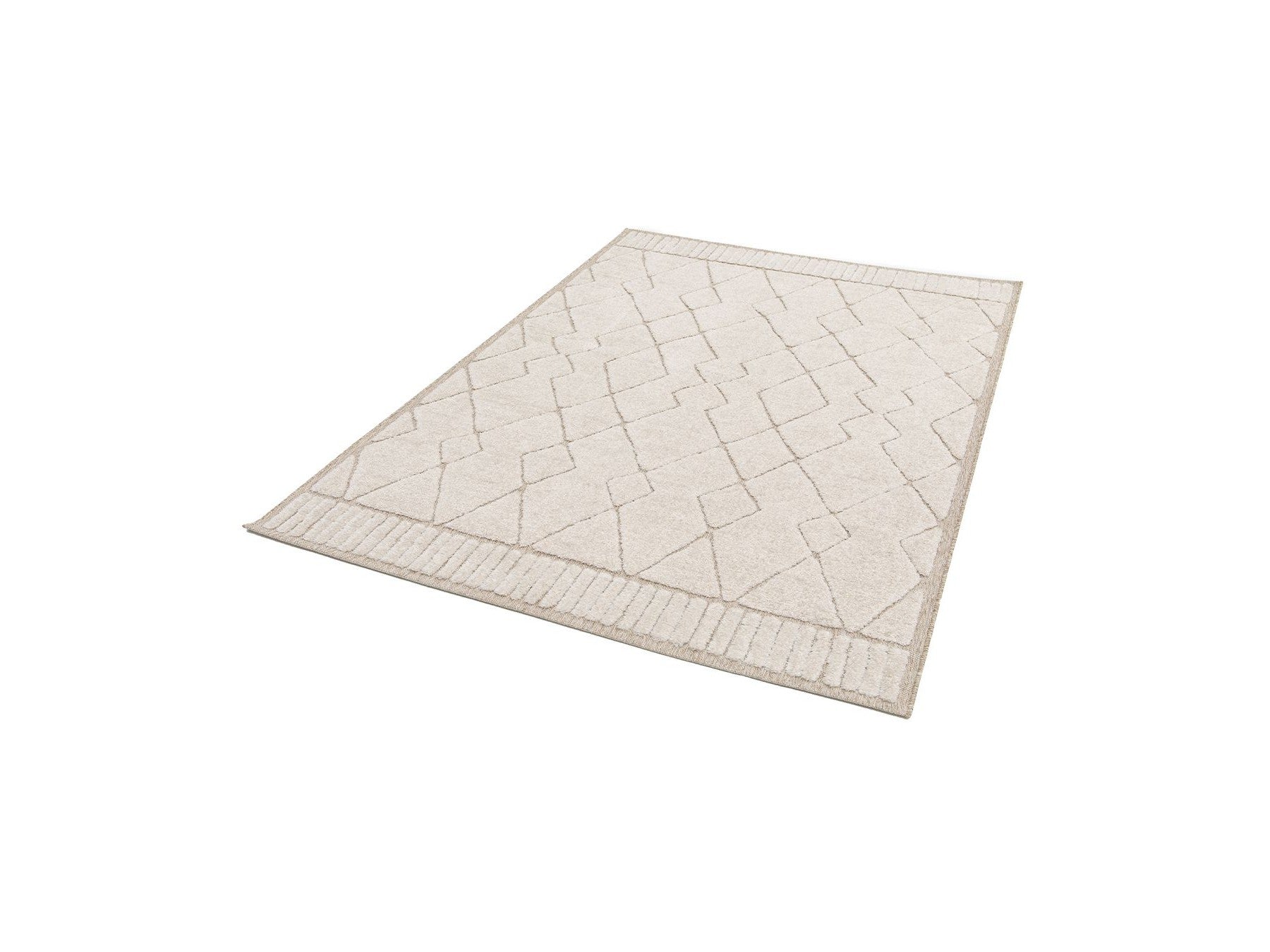 Agosto - Alfombra de pelo corto - Motivo abstracto - Beige