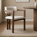 Chairs Toscana - White / Dark Walnut
