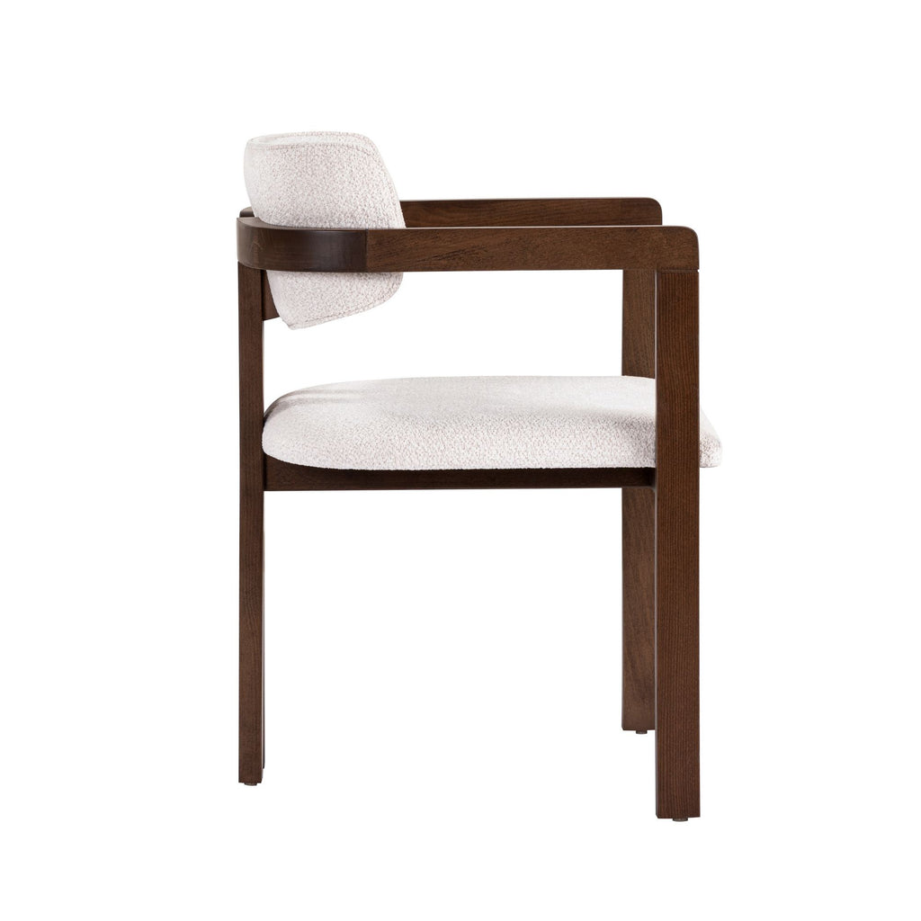 Chairs Toscana - White / Dark Walnut