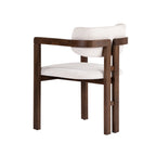 Chairs Toscana - White / Dark Walnut