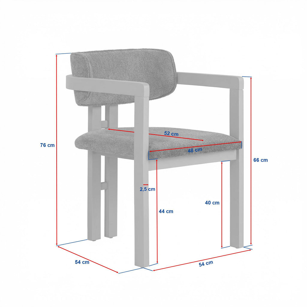 Chairs Toscana - White / Dark Walnut