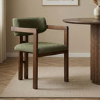 Chaise Toscana - Vert / Noyer Foncé