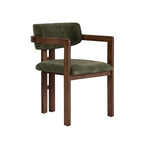 Chaise Toscana - Vert / Noyer Foncé