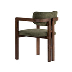 Chaise Toscana - Vert / Noyer Foncé