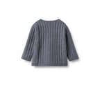 Veste Matelassée Siggo - Greyblue Slub Stripe