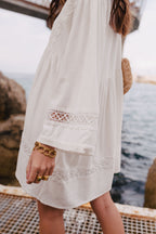 Robe Alicia Lin Viscose Blanc