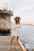 Robe Alicia Lin Viscose Blanc