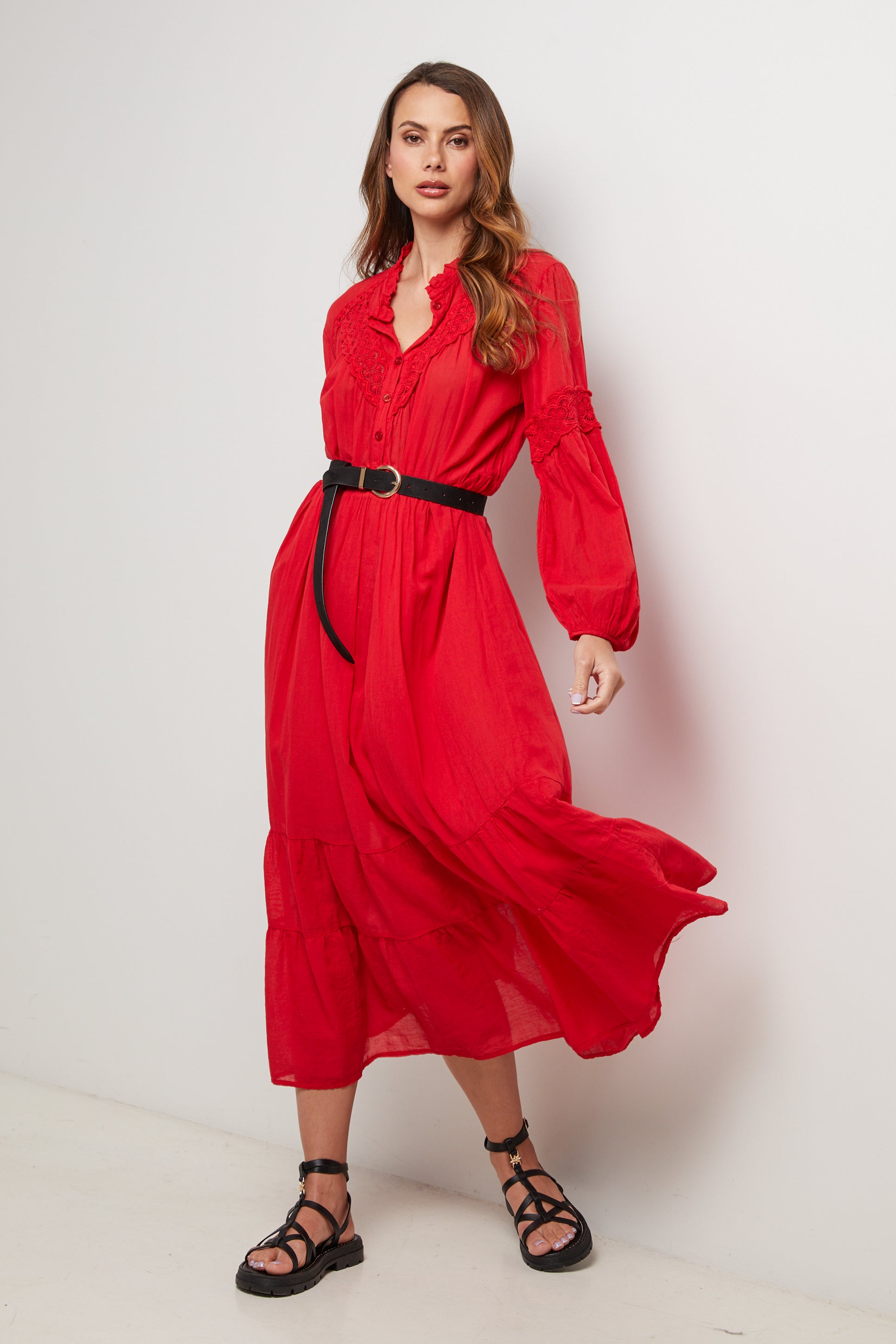 Dress - Red - Women